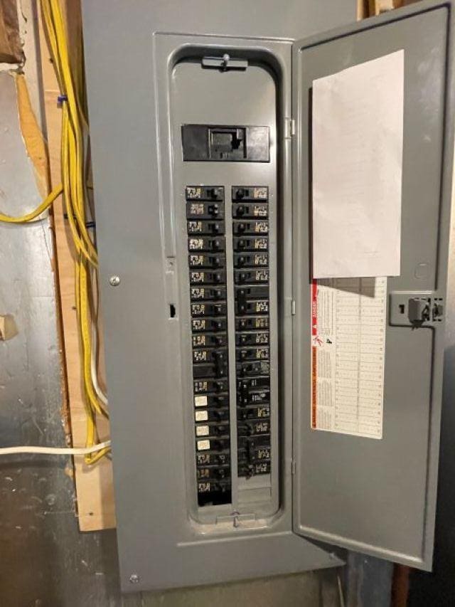 utility room featuring electric panel