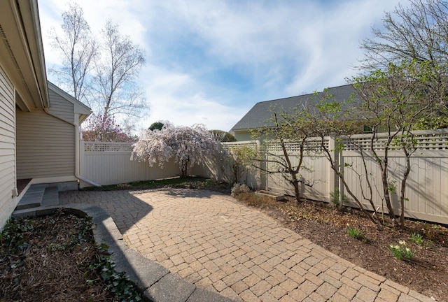 3 Augusta National # 145, Bedford, NH 03110 - view of patio / terrace with a fenced backyard