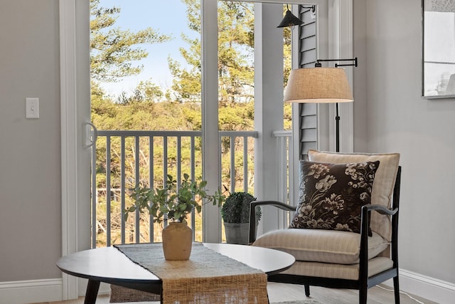view of balcony