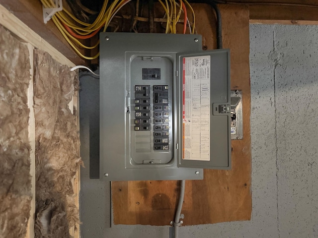 utility room featuring electric panel