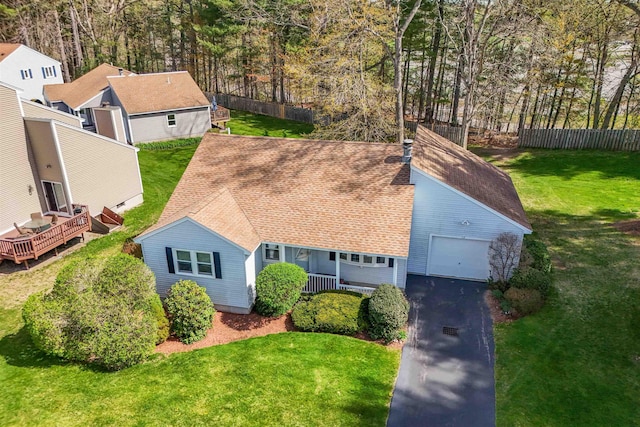 birds eye view of property