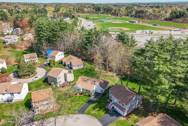 bird's eye view featuring a residential view