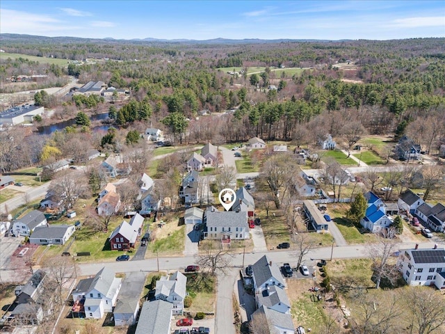 16 Manchester St Unit 2, Pittsfield, NH 03263 - bird's eye view with a residential view and a wooded view
