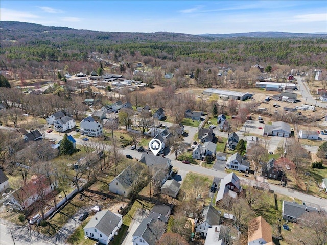16 Manchester St Unit 2, Pittsfield, NH 03263 - birds eye view of property featuring a residential view and a forest view