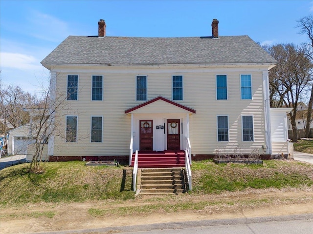 16 Manchester St Unit 2, Pittsfield, NH 03263 - colonial house featuring a chimney