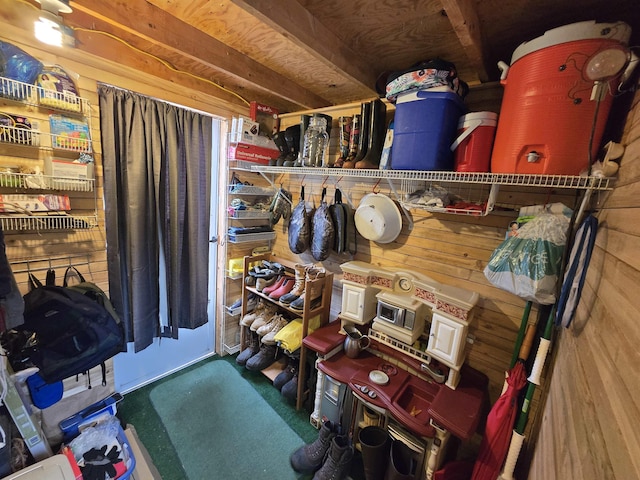 view of storage room