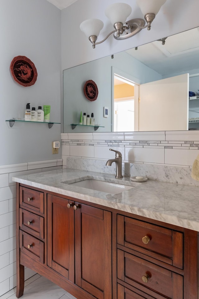 bathroom with vanity