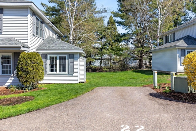 view of yard with a patio area