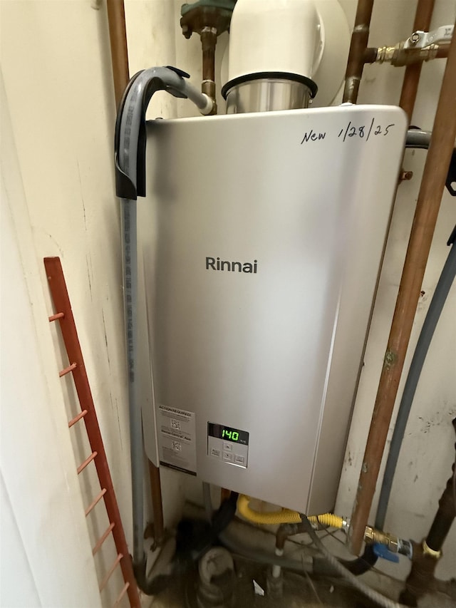 utilities with tankless water heater