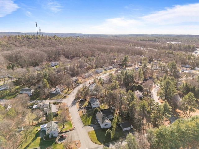 aerial view featuring a residential view