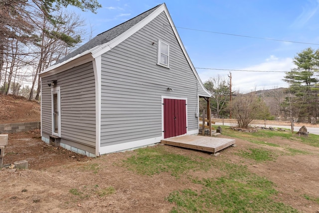 view of outbuilding featuring an outdoor structure