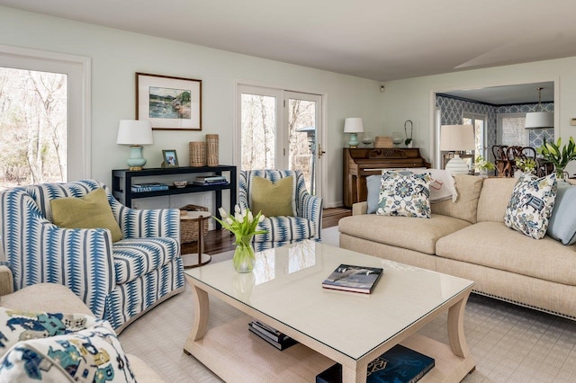 view of living area