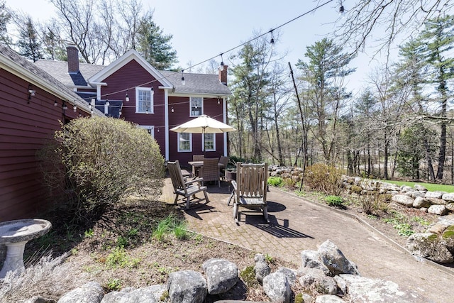 view of yard featuring a patio