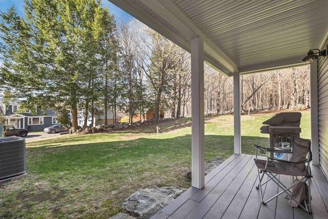 104 Pease Rd, Meredith, NH 03253 - view of yard with central AC