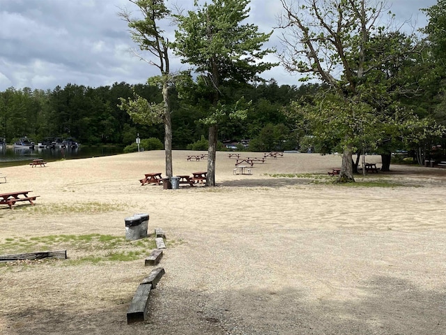 view of home's community with a view of trees