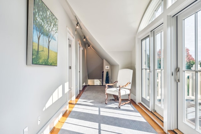 interior space with light wood-style flooring