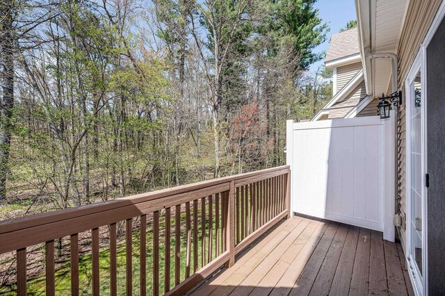 view of deck