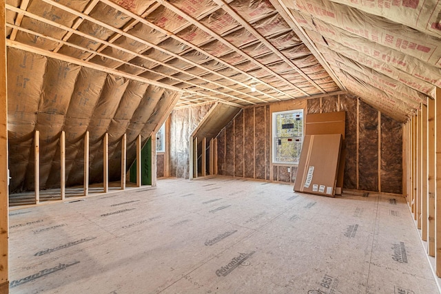 view of attic