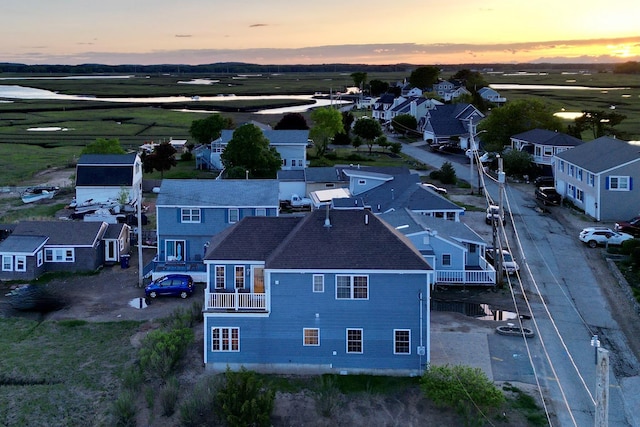35 Glade Path, Hampton, NH 03842 - aerial view at dusk of a residential view
