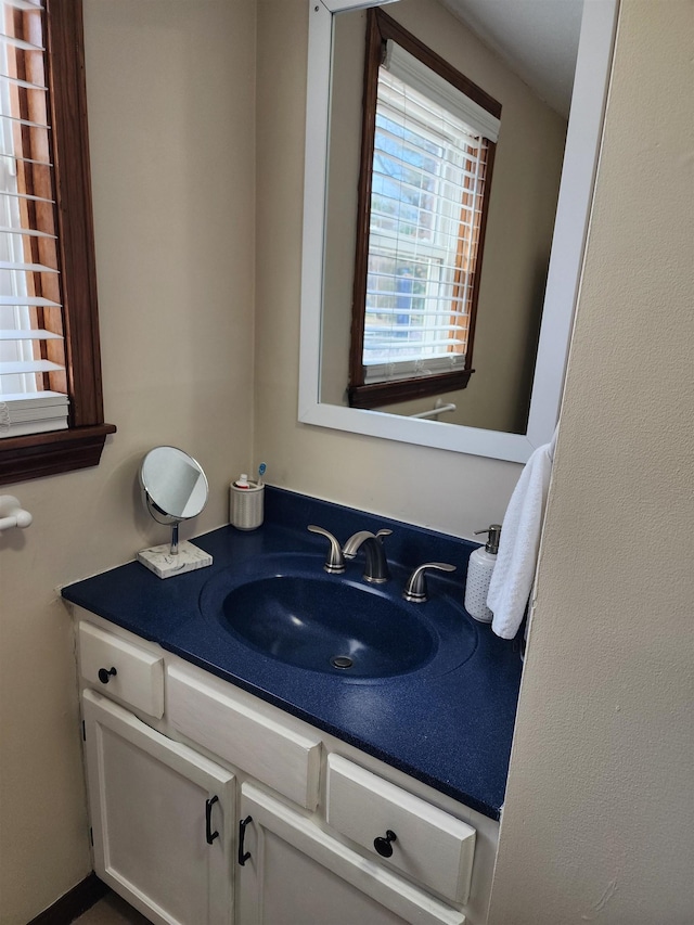 bathroom with vanity