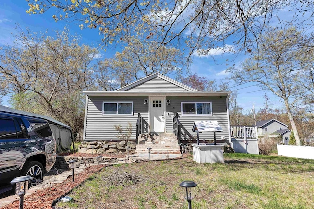 view of bungalow-style house