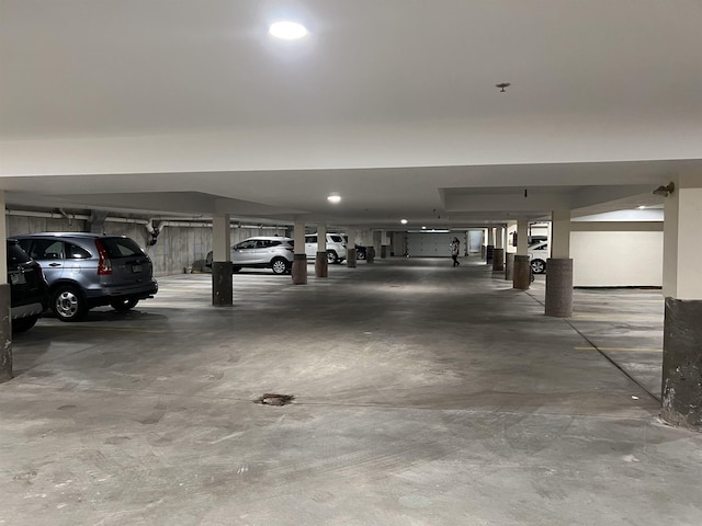 view of parking deck