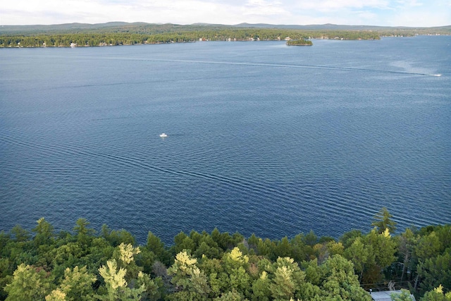 water view with a mountain view