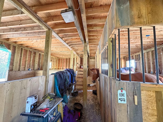 view of horse barn