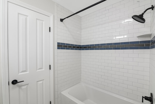 full bathroom with tub / shower combination