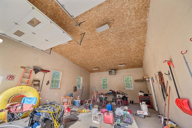 miscellaneous room with a garage