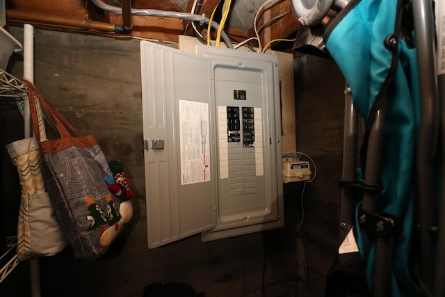utility room with electric panel