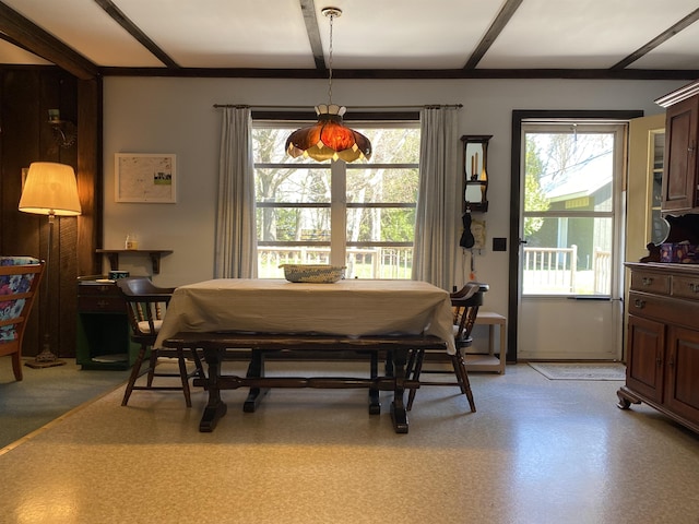 view of dining area
