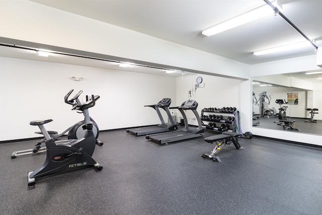 view of workout area