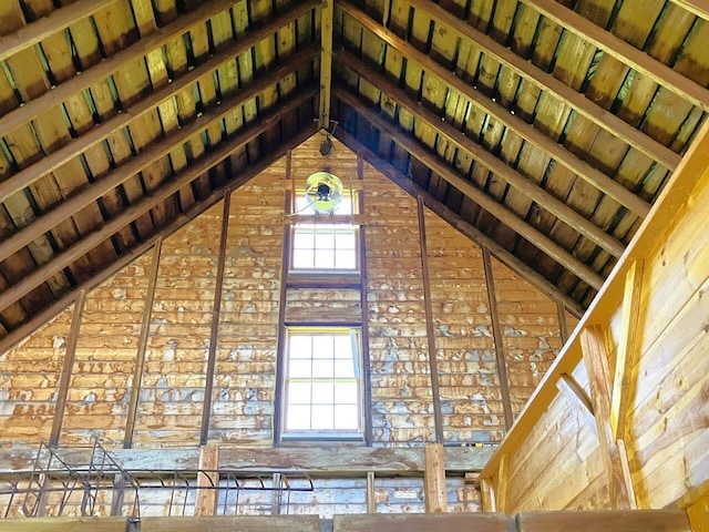 view of attic