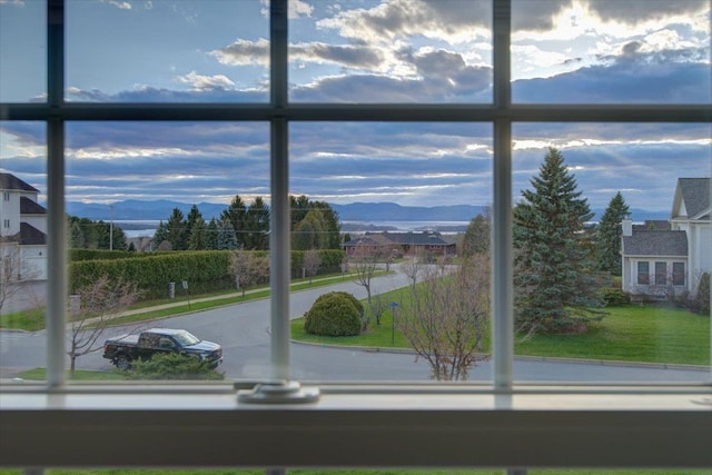 details featuring a mountain view