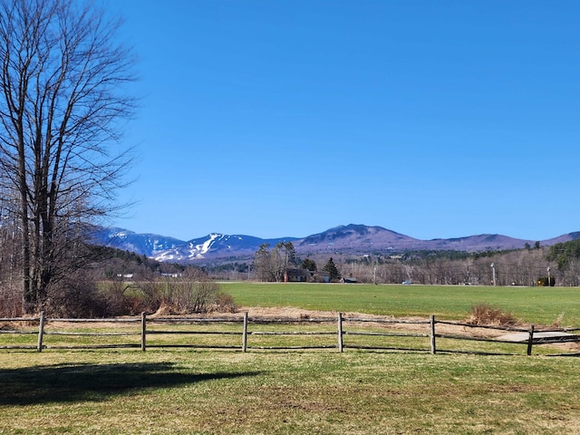 mountain view with a rural view