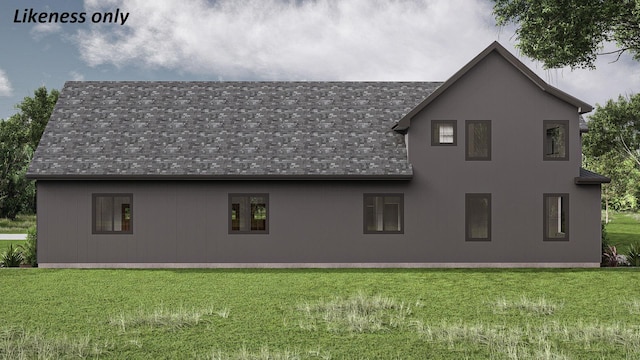 143 Jen Barry Ln, Colchester, VT 05446 - rear view of house featuring a lawn and a shingled roof