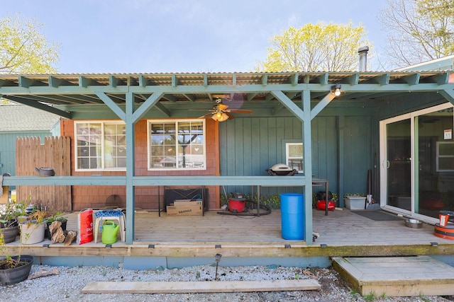 exterior space with a deck