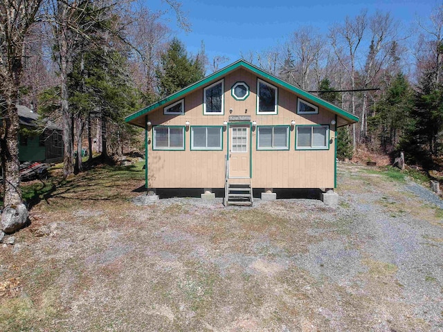 view of front of house with entry steps