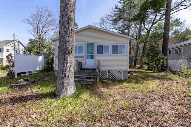 view of rear view of property