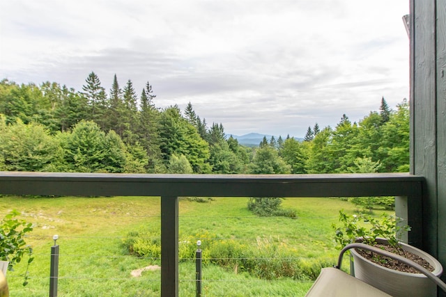 view of balcony