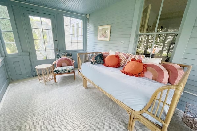 view of sunroom / solarium
