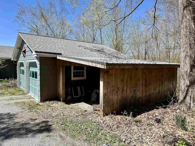 view of outbuilding with an outdoor structure