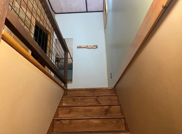 view of stairway