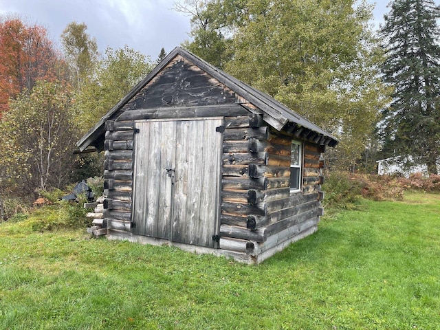 view of shed