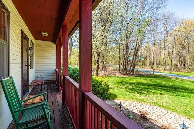 balcony with a porch