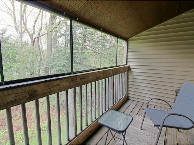 view of sunroom / solarium