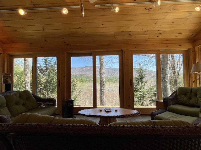 view of sunroom