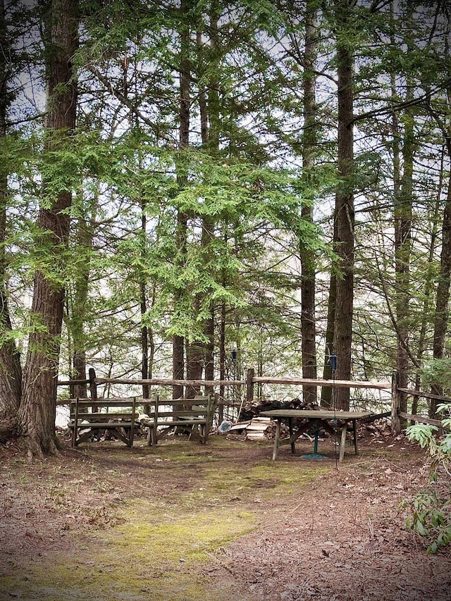 view of community with a deck