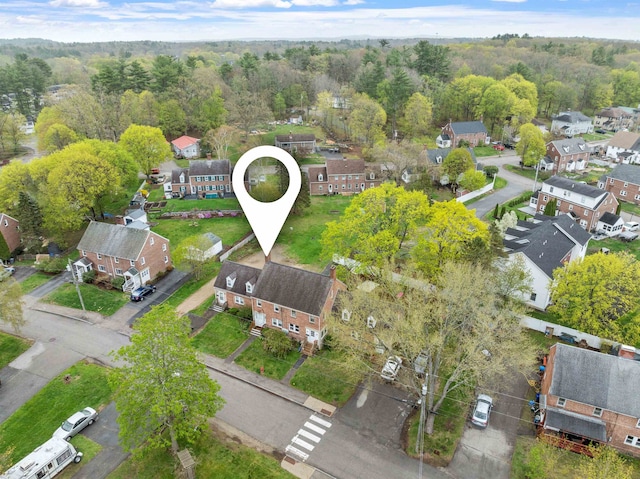 birds eye view of property featuring a residential view